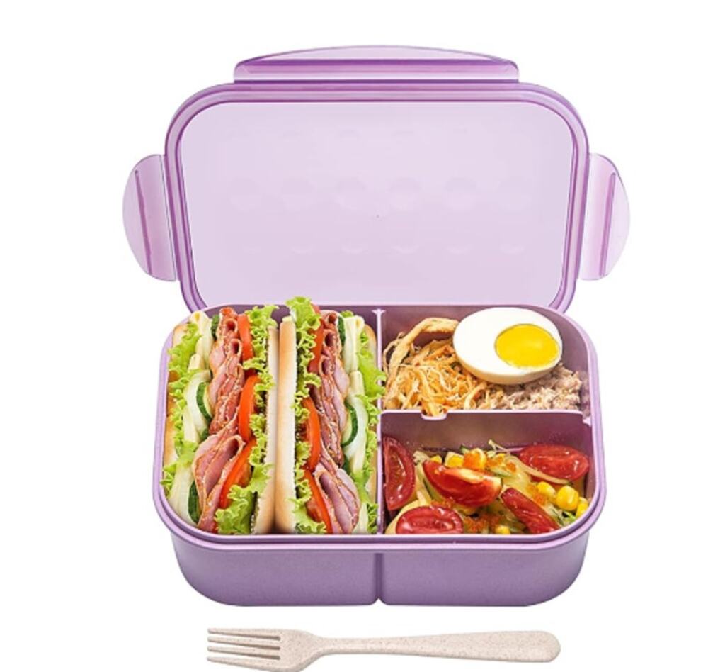 Bento Box Lunch Box, Leak Proof,No BPAsNoDyes Dishwasher and Microwave Safe